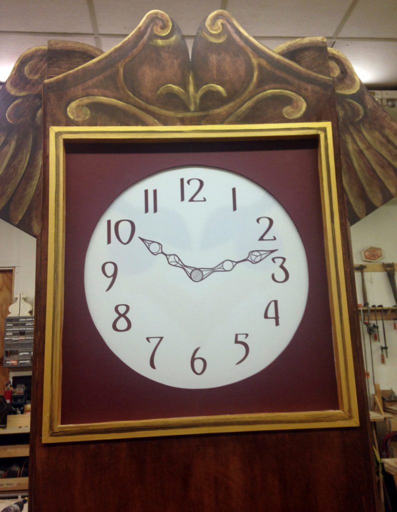 Grandfather Clock Prop for the Nutcracker.
